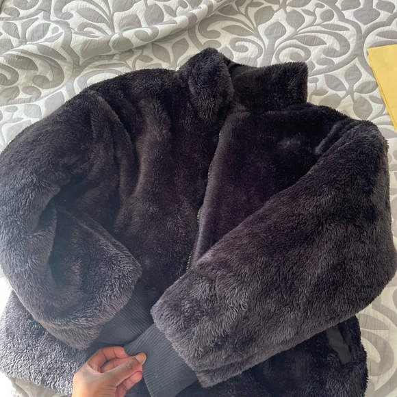 Reversible oversized bomber jacket - Picture 3 of 5